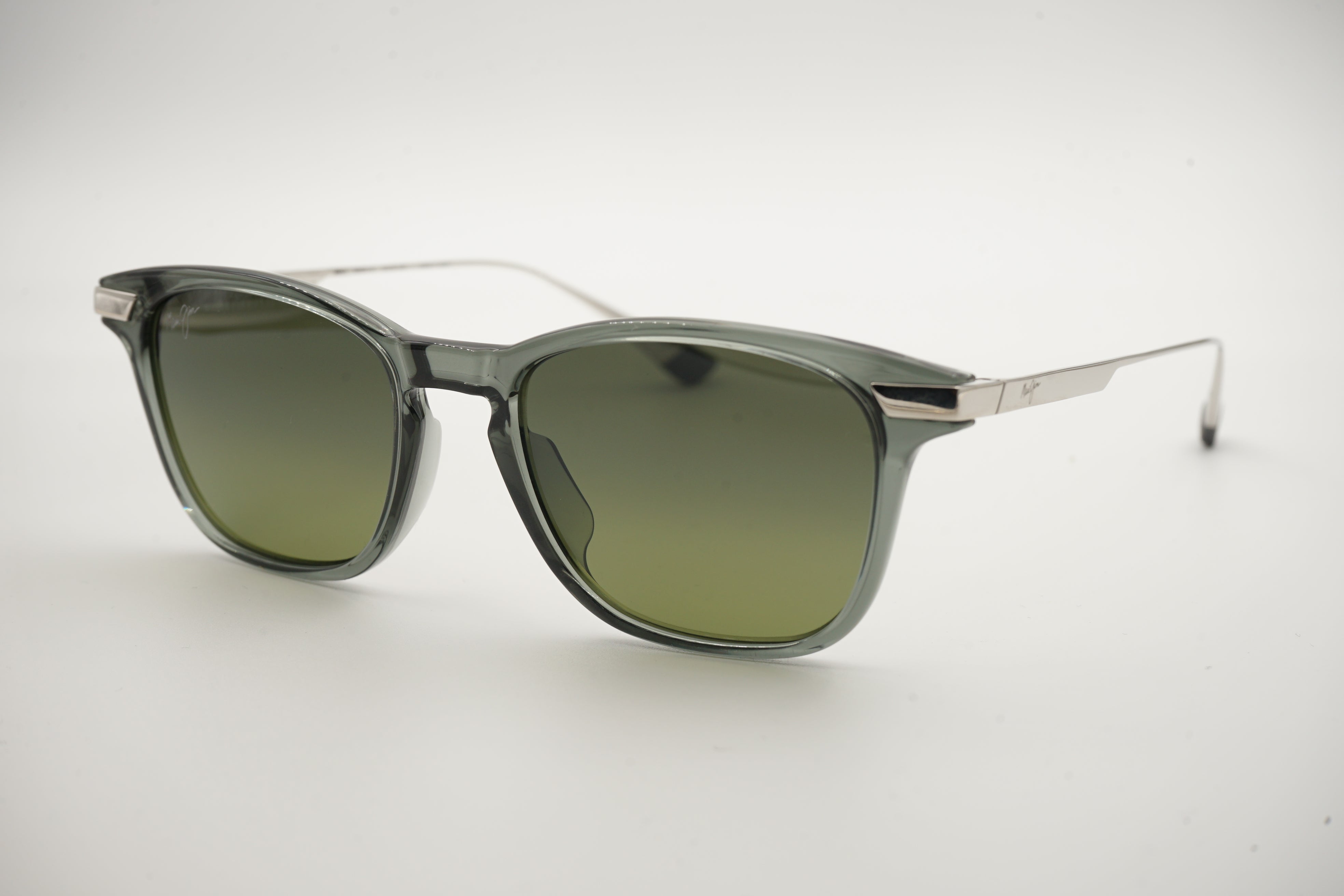 Maui Jim Manaolana Shiny Trans Grey w/Silver – Óculos de Sol