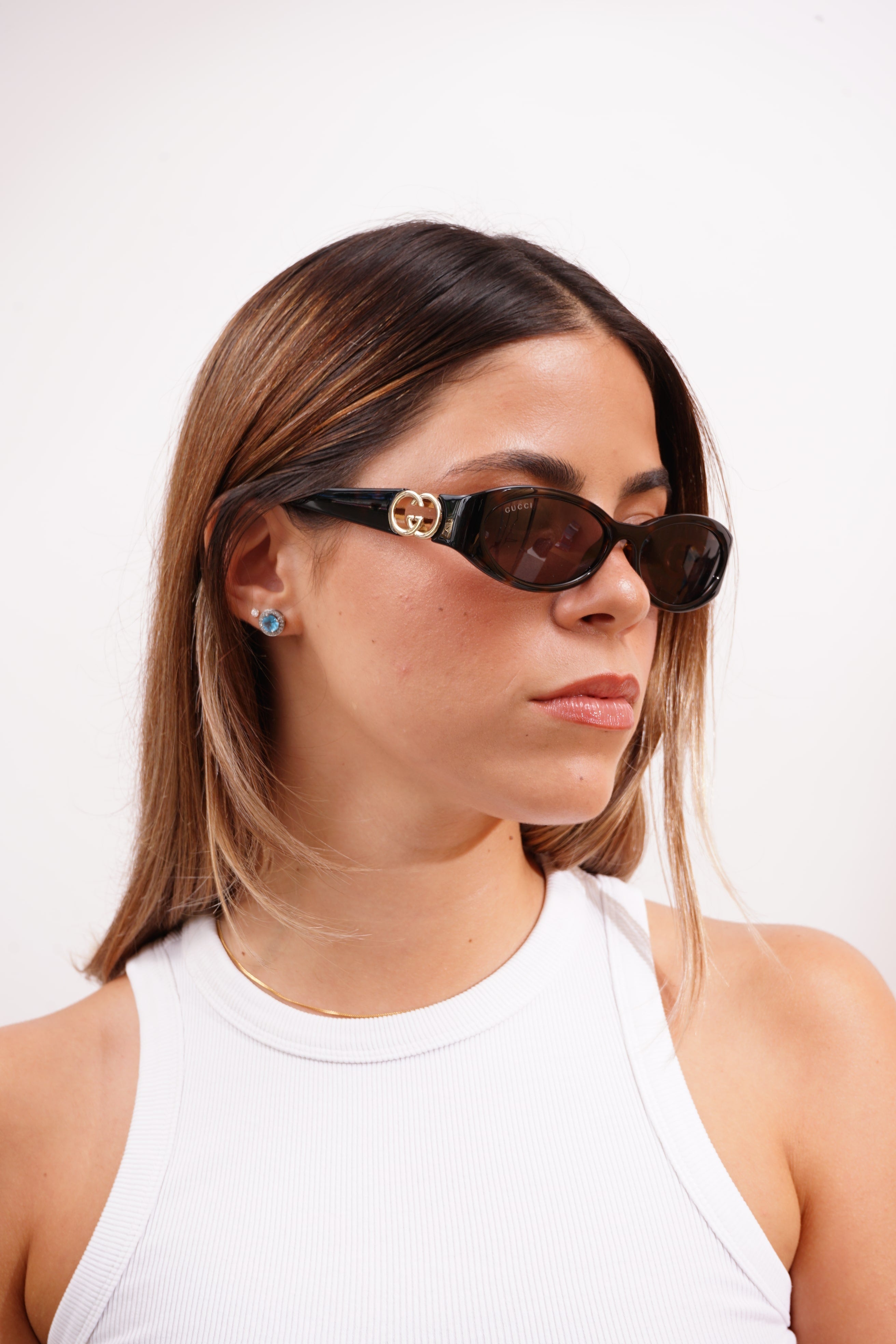 Gucci GG 1660S 002 – Oval Sunglasses in Havana and Brown – JP OPTICA