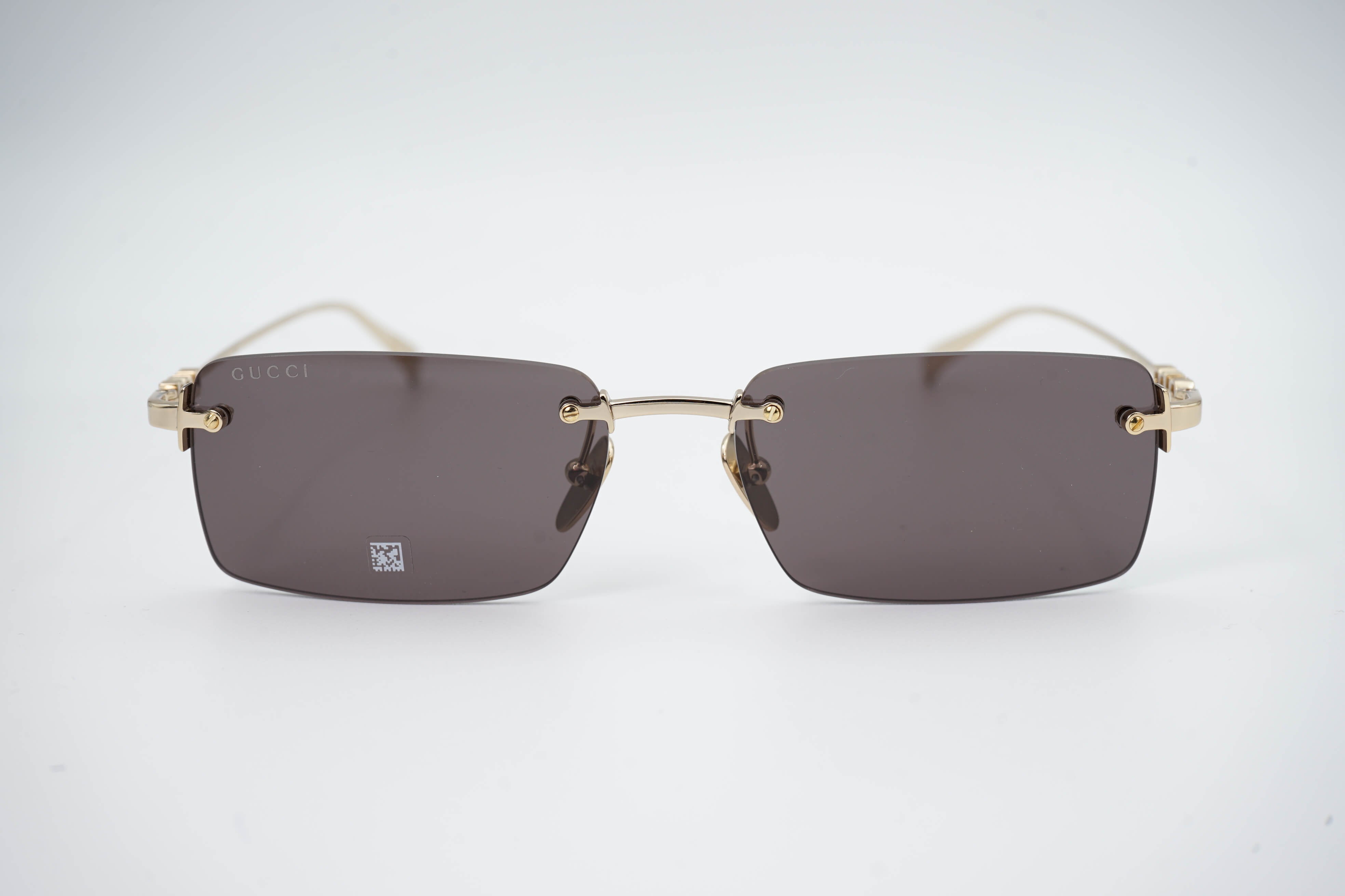 Gucci GG 1941S 001 – Rectangular Sunglasses in Gold and Gray – JP