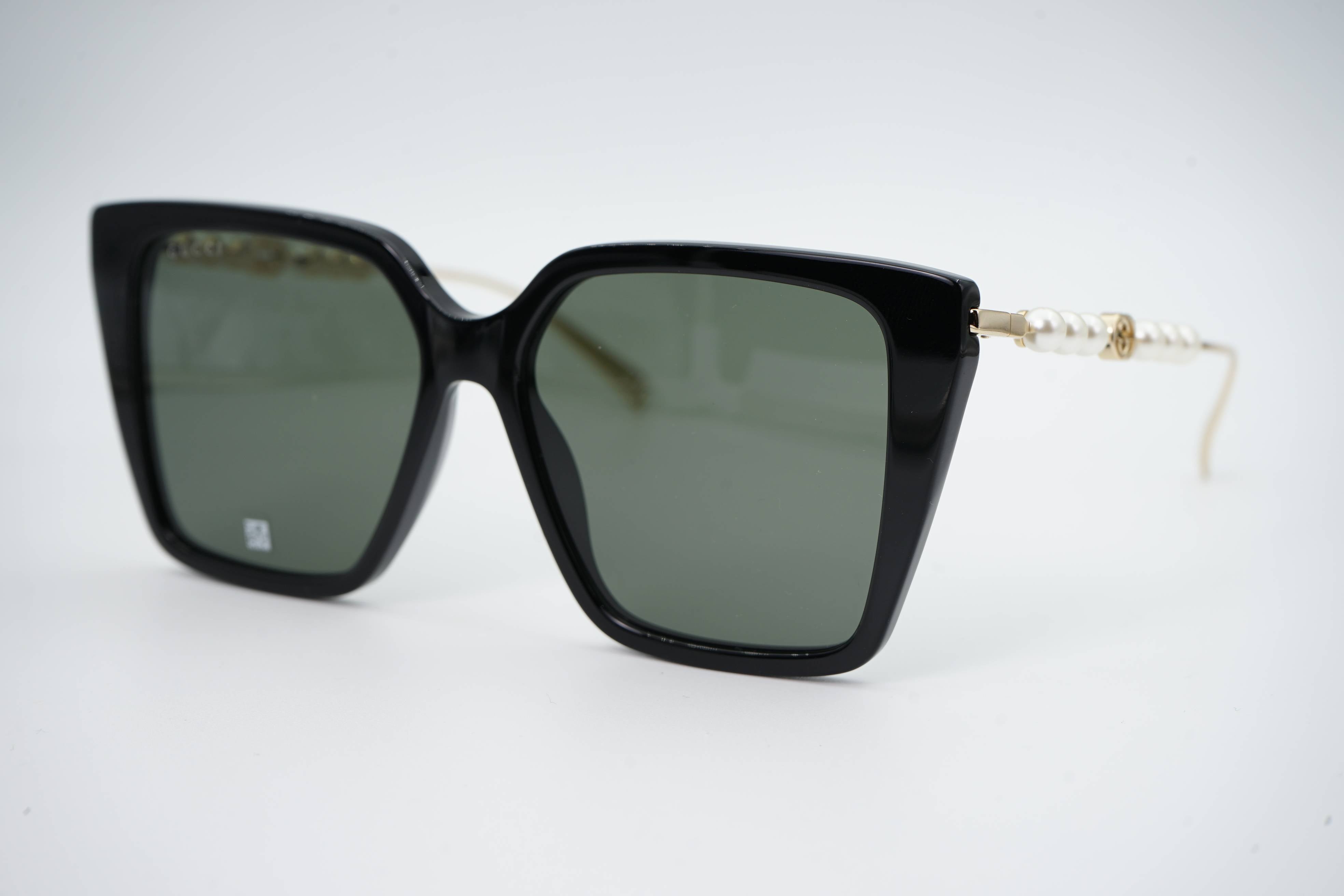 Gucci GG1967S 001 – Women's Square Sunglasses with Pearls – JP OPTICA