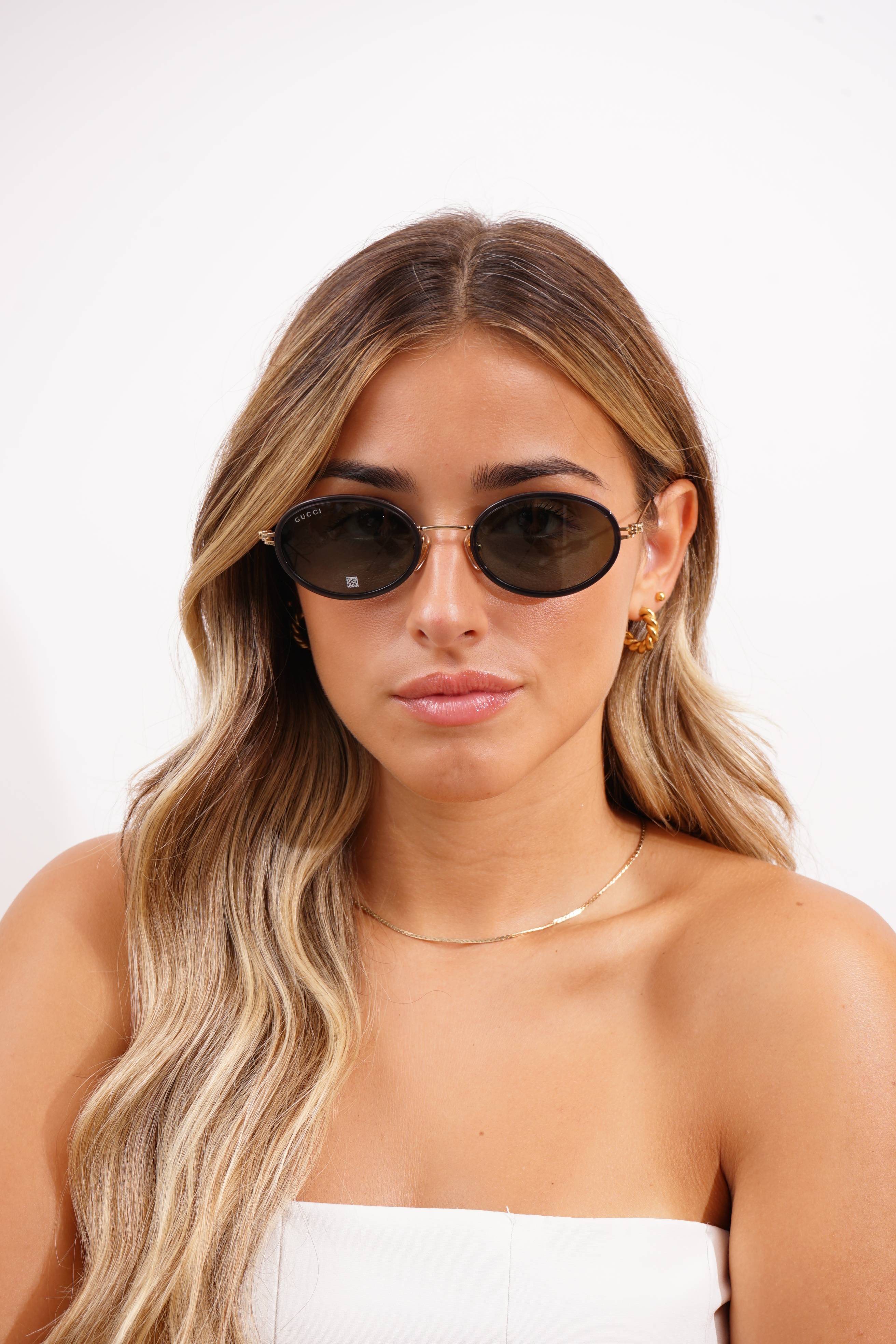 Gucci GG 1980S 001 Sunglasses – Round Black and Gold – JP OPTICA