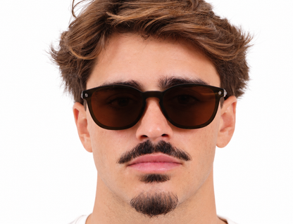Snob Milano "Radetzky" - Matt Dark Green & Tortoise Brown