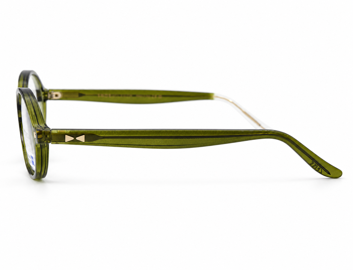 Snob Milano "Biancolatte" - Olive Green Crystal