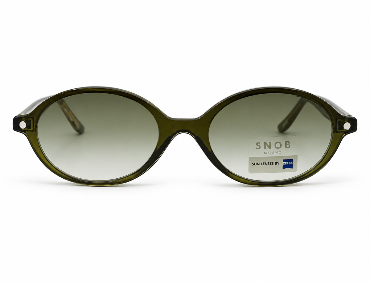 Snob Milano "Biancolatte" - Olive Green Crystal