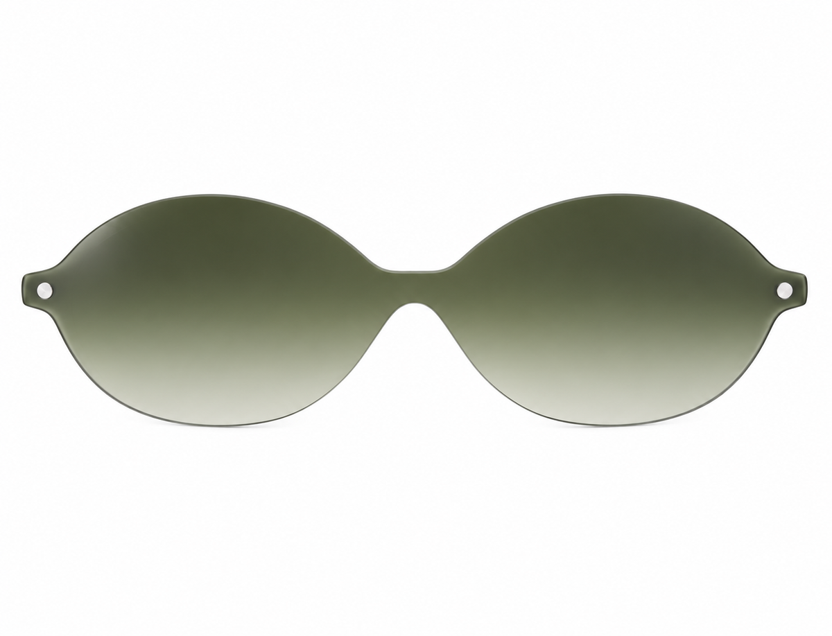Snob Milano "Biancolatte" - Olive Green Crystal