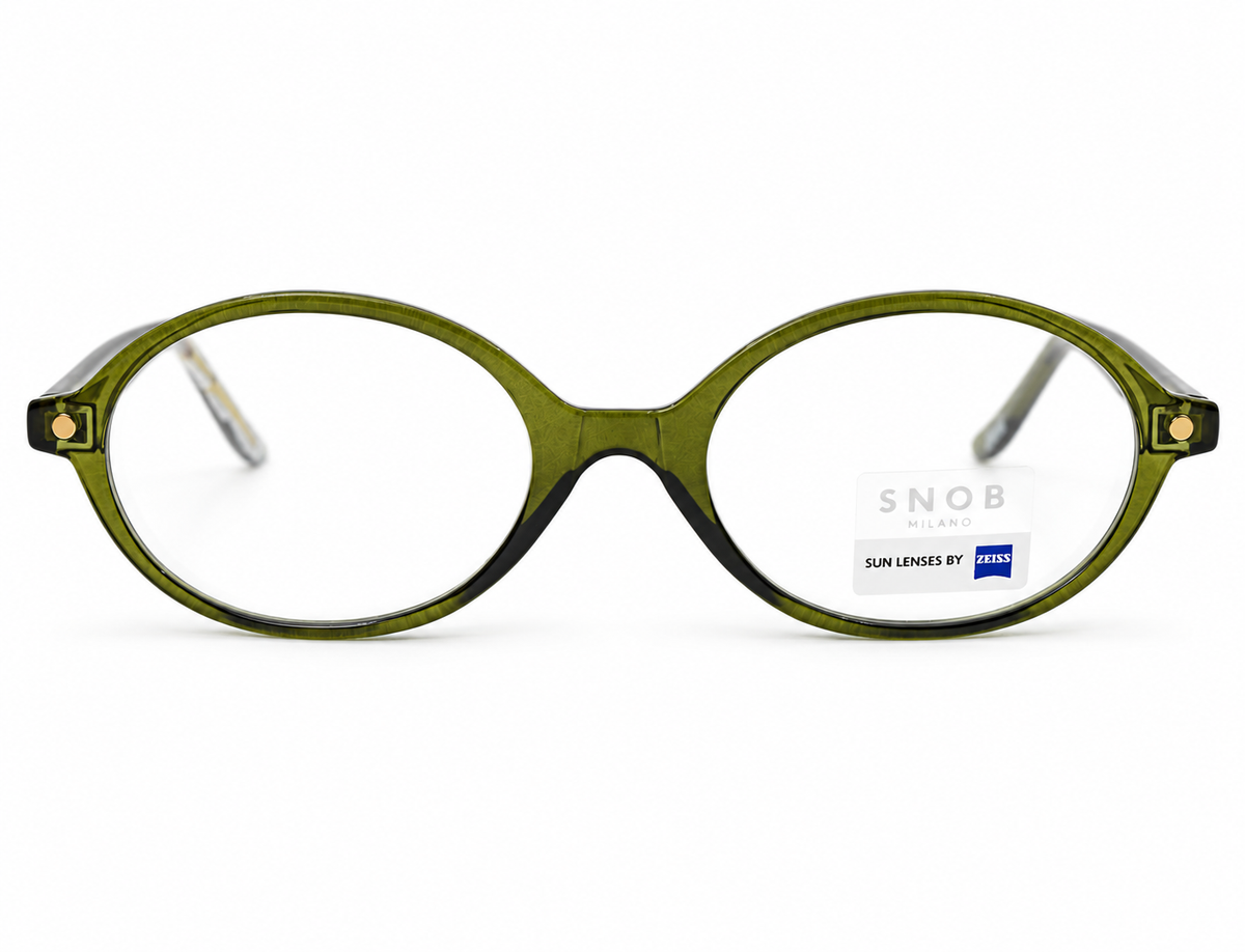 Snob Milano "Biancolatte" - Olive Green Crystal