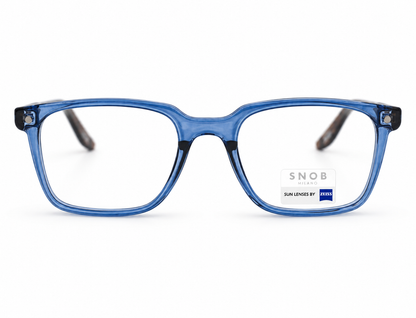 Snob Milano "OMEN" - Crystal Blue & Tortoise Brown