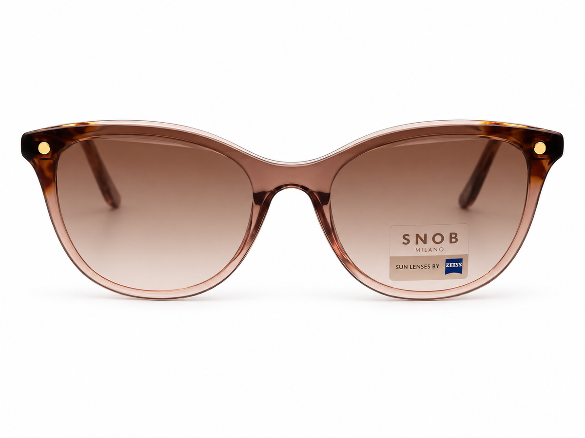 Snob Milano "Milf" - Crystal Light Pink & Tortoise Brown