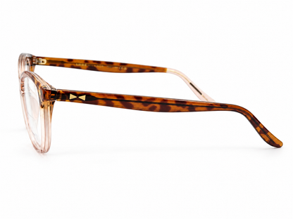 Snob Milano "Milf" - Crystal Light Pink & Tortoise Brown