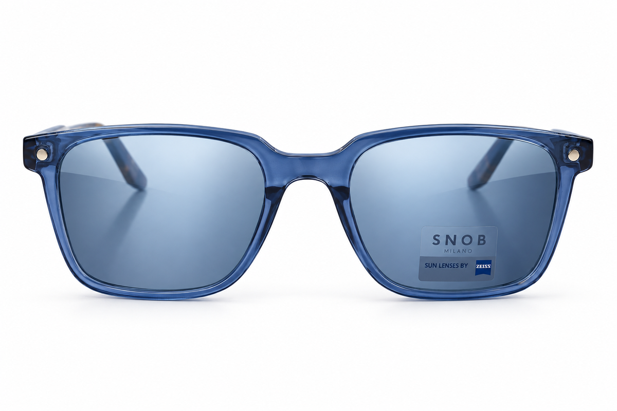 Snob Milano "OMEN" - Crystal Blue & Tortoise Brown