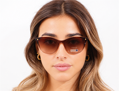 Snob Milano "Milf" - Crystal Light Pink & Tortoise Brown