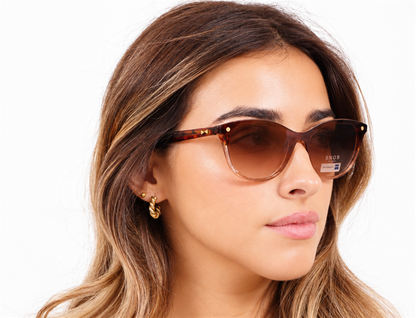 Snob Milano "Milf" - Crystal Light Pink & Tortoise Brown